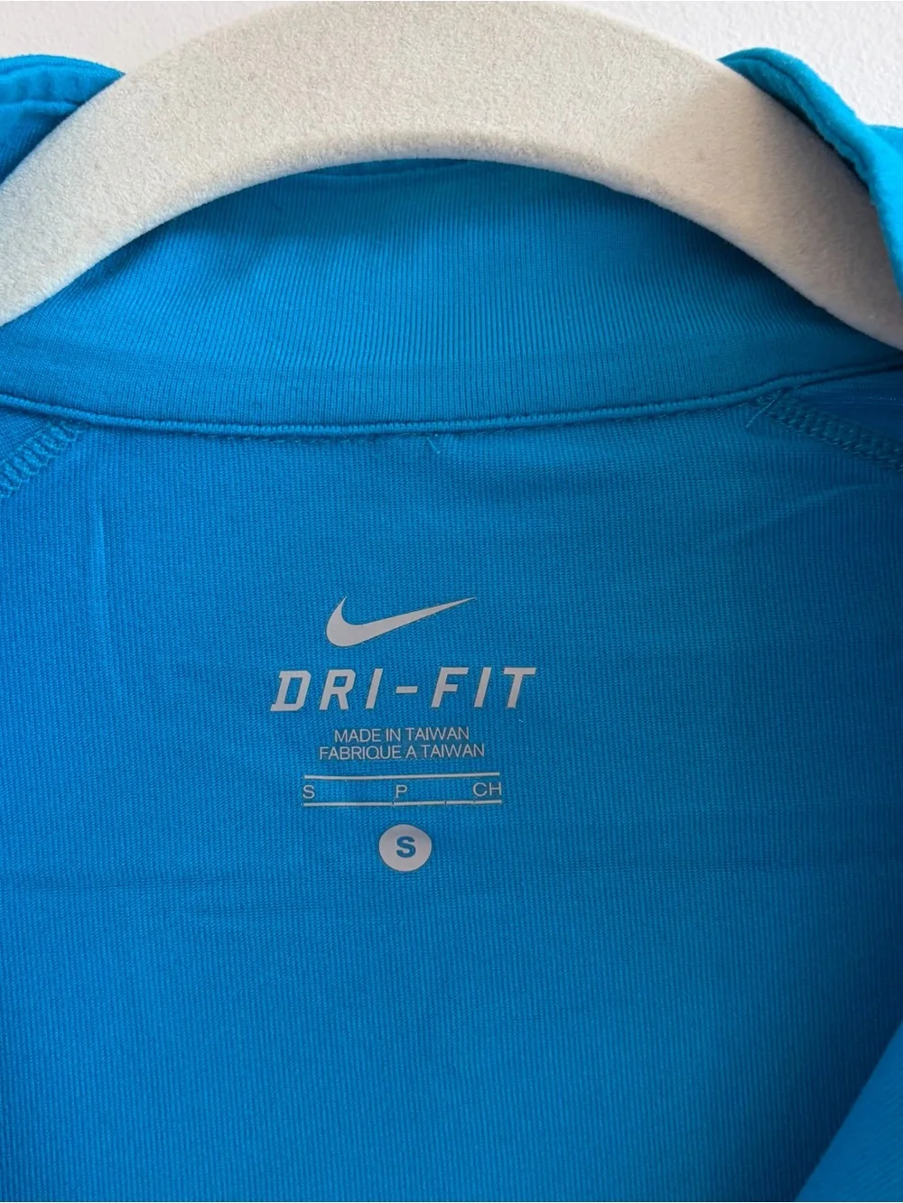Nike Women's Dri-FIT 1/4 Zip Long Sleeve Top - Teal Blue